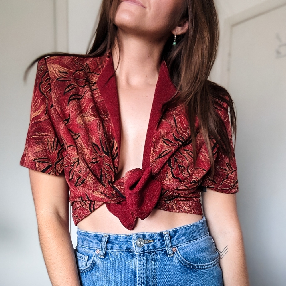 Vintage R&K red blazer